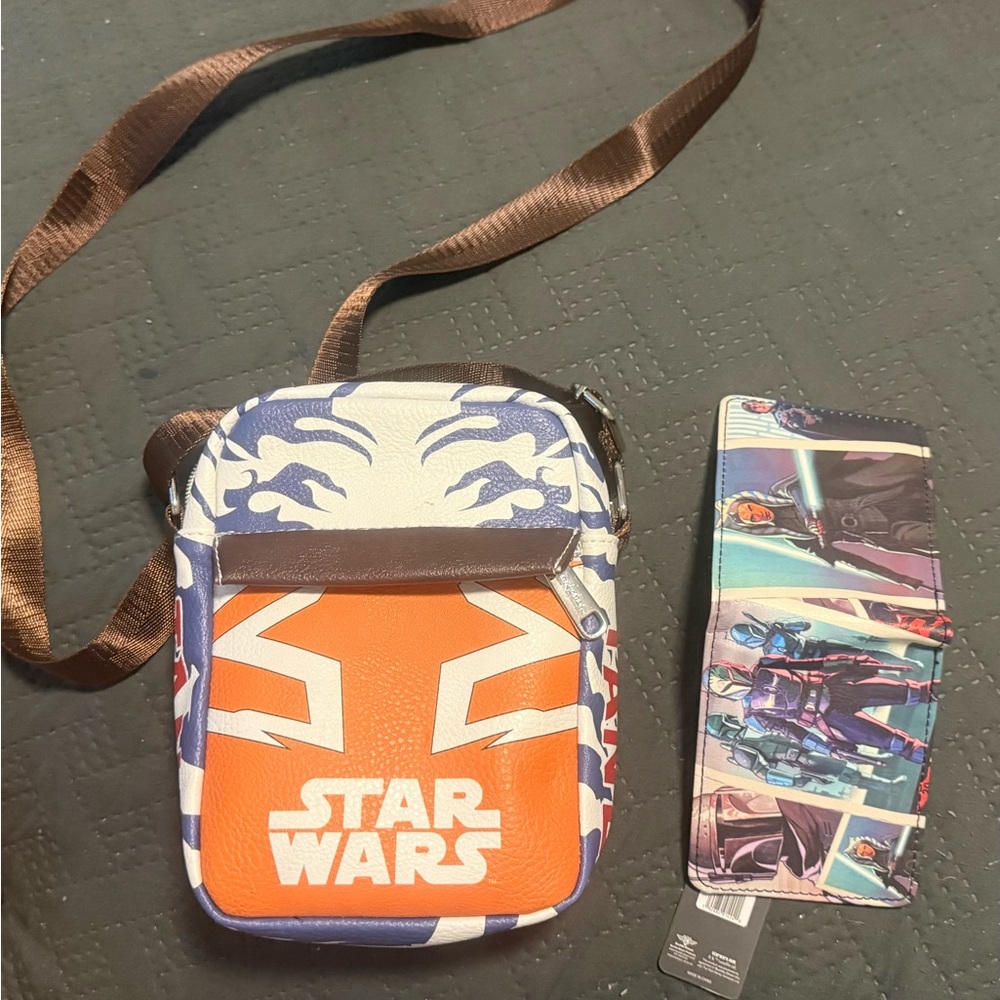 Star Wars Ahsoka Crossbody Bag with Comic Strip Wallet COMBO